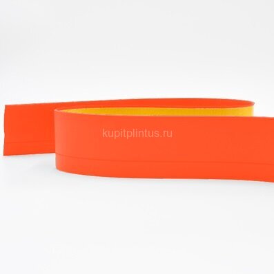 Заказать Гибкий плинтус напольный 65 мм ПГ65 красный самоклеющийся бухта 3м 