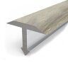 Заказать Декорированный Т-профиль из алюминия Т-18 КД Ясень беленый 2,7 м 
