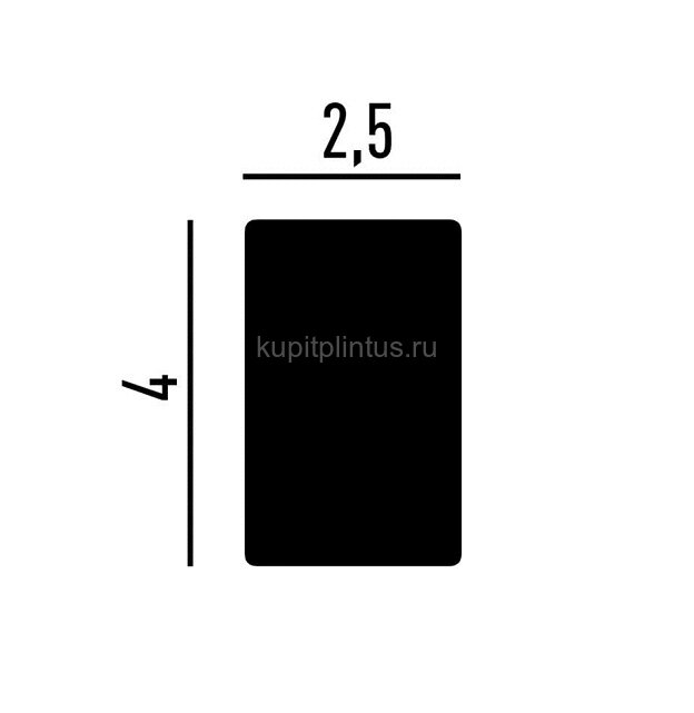 Заказать Молдинг Перфект Плюс P139 белый ударопрочный полимер 40х25х2000 мм Заказать Молдинг Перфект Плюс P139 белый ударопрочный полимер 40х25х2000 мм