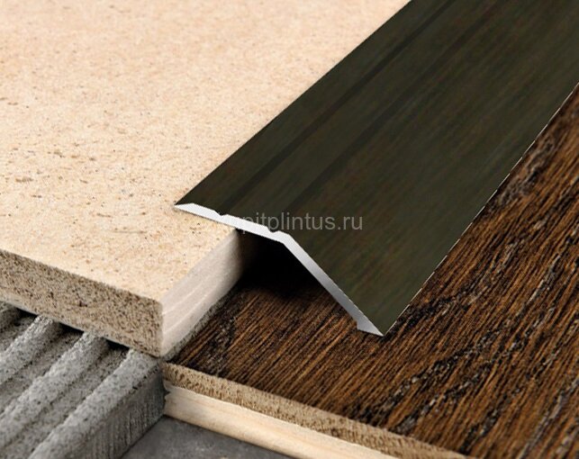 Заказать Порог разноуровневый из алюминия С1 КД Венге (декорированный) 2,7 м Заказать Порог разноуровневый из алюминия С1 КД Венге (декорированный) 2,7 м