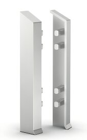 Заглушки для напольного плинтуса 70 мм Мега-Трейд ДЛ-70з без покрытия