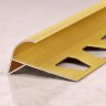 Уголок внешний для плитки (раскладка) ПО-10,5 золото матовое 2,7 м