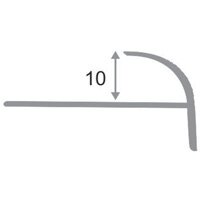 Заказать Уголок внешний для плитки (раскладка) ПО-10,5 золото матовое 2,7 м 