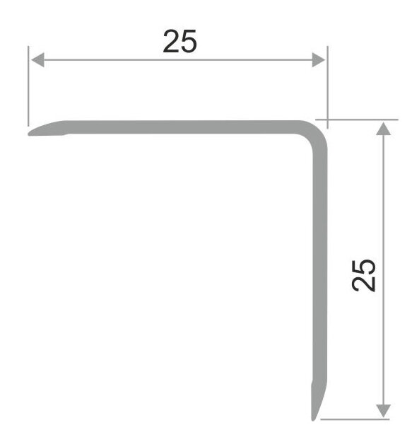 Заказать Уголок отделочный алюминиевый ПН-25х25 Серебро глянцевое 2,7 м Заказать Уголок отделочный алюминиевый ПН-25х25 Серебро глянцевое 2,7 м