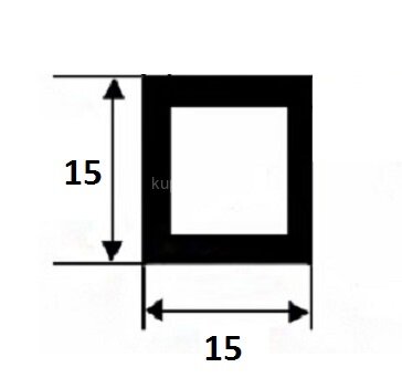 Заказать Алюминиевый пруток квадратный 15х15 мм 3 м Заказать Алюминиевый пруток квадратный 15х15 мм 3 м