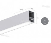 Профиль прямоугольный подвесной DesignLed LS4970 для светодиодной ленты 2,5 м