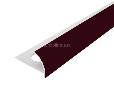 Заказать Внешний профиль ПВХ для плитки 10 мм Cezar 109 Бургунд 2,5 м 