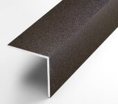 Алюминиевый уголок 10х10 мм ПБ10х10 шоколад муар 3 м Алюминиевый уголок 10х10 мм ПБ10х10 шоколад муар 3 м