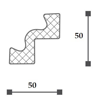 Заказать Карниз NMC Nomastyl ST2 50х50 2 м Заказать Карниз NMC Nomastyl ST2 50х50 2 м