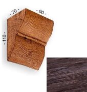 Консоль для балок 110х70х90 мм Уникс Классика К1 Темный дуб