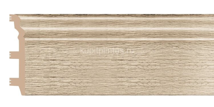 Заказать Напольный плинтус Decomaster D233-72 ШК/8 из полистирола 120х23х2400 мм 