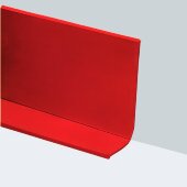 Гибкий плинтус напольный 65 мм ПГ65 красный самоклеющийся бухта 6м