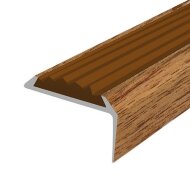 Порог угловой с коричневой резиновой вставкой Д01 КД Дуб деревенский 2,7 м Порог угловой с коричневой резиновой вставкой Д01 КД Дуб деревенский 2,7 м