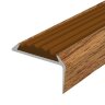 Заказать Порог угловой с коричневой резиновой вставкой Д01 КД Дуб деревенский 2,7 м Заказать Порог угловой с коричневой резиновой вставкой Д01 КД Дуб деревенский 2,7 м