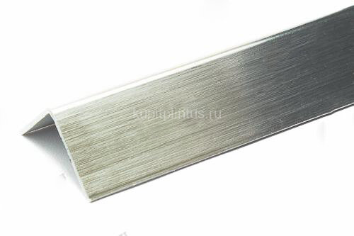 Заказать Уголок декоративный ПВХ Cezar 20х10 цвет 148 Cеребряный брашированный 2,75 м 