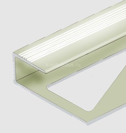 Заказать Алюминиевый профиль для ламината оконечный Panel "L" 10 мм PV59-17 титан блестящий 2,7 м Заказать Алюминиевый профиль для ламината оконечный Panel "L" 10 мм PV59-17 титан блестящий 2,7 м
