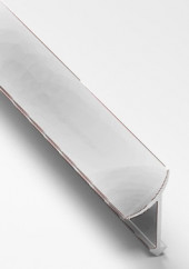 Профиль алюминиевый для плитки внутренний 10 мм Gunsen PV30-35 светло-серый Ral 7035 2,7 м
