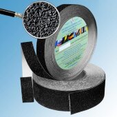 Лента абразивная противоскользящая Antislip Systems 25 мм грубая зернистость Черная ролик 18,3м Лента абразивная противоскользящая Antislip Systems 25 мм грубая зернистость Черная ролик 18,3м