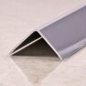 Уголок отделочный алюминиевый ПН-20х20 Серебро глянцевое 2,7 м