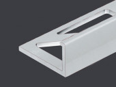 Алюминиевый профиль L-образный 12 мм PV03-35 светло-серый Ral 7035 2,7 м