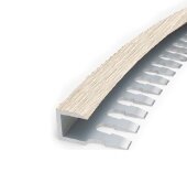 Профиль П-образный гибкий MP55 из алюминия 44 Корейский дуб 2,7 м