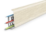 Пластиковый плинтус напольный 85 мм Идеал Деконика Д-П85 418 дуб жемчужный 2,2 м Пластиковый плинтус напольный 85 мм Идеал Деконика Д-П85 418 дуб жемчужный 2,2 м