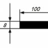 Заказать Полоса 8х100 мм из алюминия 3 м Заказать Полоса 8х100 мм из алюминия 3 м
