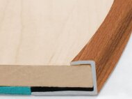 Гибкий П-образный профиль окантовочный 10 мм Effector S 93 38 Бук Красный 2,5 м