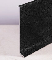 Алюминиевый плинтус напольный 60 мм ПЛ-60 Черный муар 3 м