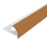 Профиль внешний ПВХ для плитки Cezar 7 мм 133 Светло-коричневый 2,5 м