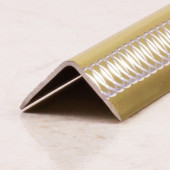Алюминиевый уголок с гравировкой ПН-15х15 Золото матовое гравировка 2,7 м
