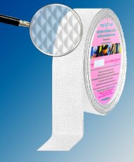 Противоскользящая тактильная лента AntiSlip ромбовидная структура 50 мм прозрачная 10 м