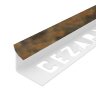 Заказать Внутренний угол ПВХ для плитки 9 мм Cezar 218 Коричневый мрамор 2,5 м Заказать Внутренний угол ПВХ для плитки 9 мм Cezar 218 Коричневый мрамор 2,5 м