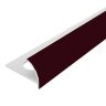 Внешний профиль ПВХ для плитки 9 мм Cezar 109 Бургунд 2,5 м