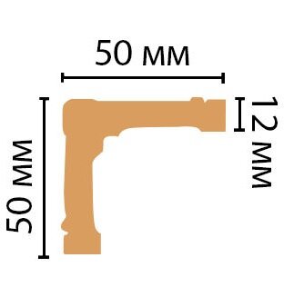 Заказать Внешний цветной угол Decomaster 182-13 Ясень 50х50х2400 мм 