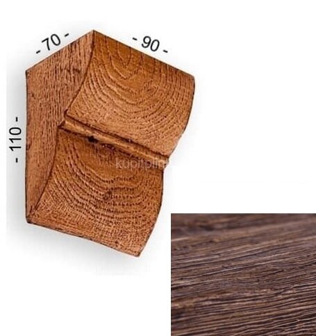 Заказать Консоль для балок 110х70х90 мм Уникс Классика К1 Дуб Заказать Консоль для балок 110х70х90 мм Уникс Классика К1 Дуб