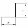 Заказать Уголок алюминиевый 20х20 мм Евротрим 0306.05 черный 3 м Заказать Уголок алюминиевый 20х20 мм Евротрим 0306.05 черный 3 м