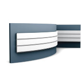 Декоративная панель гибкая Orac Decor 3D W116F белый полиуретан 200х25х2 см