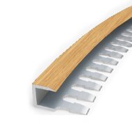 Профиль П-образный гибкий MP55 из алюминия 43 Светлый дуб 2,7 м Профиль П-образный гибкий MP55 из алюминия 43 Светлый дуб 2,7 м