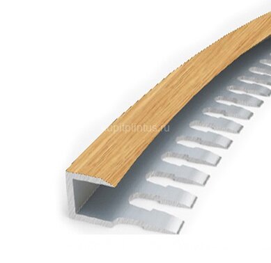 Заказать Профиль П-образный гибкий MP55 из алюминия 43 Светлый дуб 2,7 м Заказать Профиль П-образный гибкий MP55 из алюминия 43 Светлый дуб 2,7 м