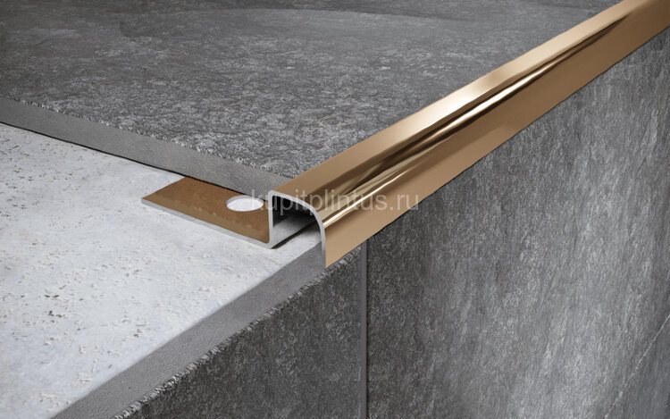 Заказать П-образный профиль из нержавеющей стали закладной 12х12 мм FUR 12 GP золото полированное 2,7 м Заказать П-образный профиль из нержавеющей стали закладной 12х12 мм FUR 12 GP золото полированное 2,7 м