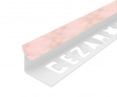 Профиль ПВХ для плитки Cezar внутренний 12 мм 231 Розовый крем 2,5 м