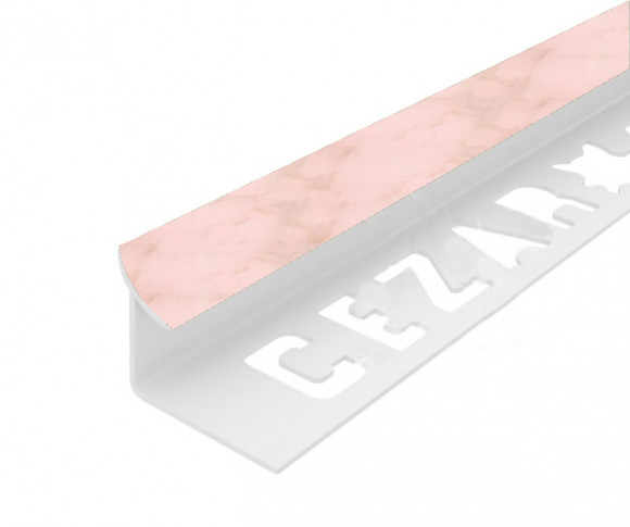 Заказать Профиль ПВХ для плитки Cezar внутренний 12 мм 231 Розовый крем 2,5 м 