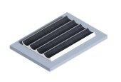 Стеновая панель 120х12 мм Hiwood LV139 BU20 черный 2,7м