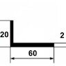 Заказать Алюминиевый уголок 20х60х2 мм анодированный серебро 3 м Заказать Алюминиевый уголок 20х60х2 мм анодированный серебро 3 м