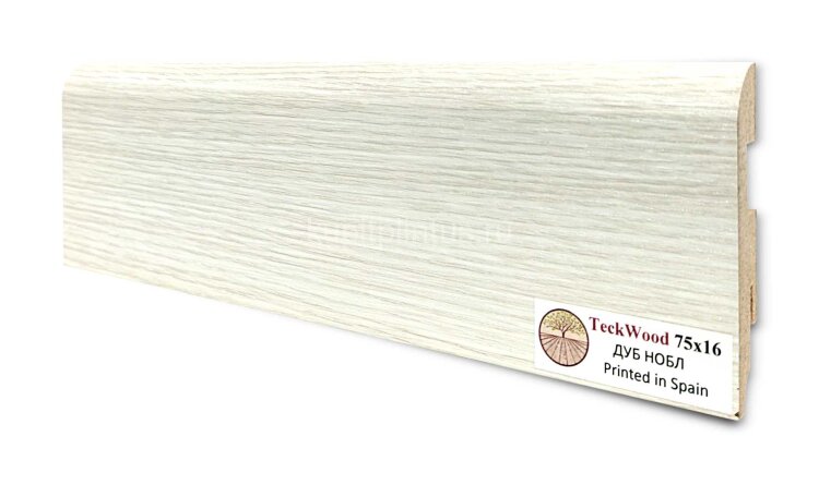 Заказать Напольный плинтус МДФ Teckwood цветной 75х16 Дуб Нобл 2.15 м 