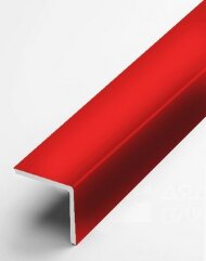 Алюминиевый уголок защитный 20х20 мм прямой PV74-29 красный Ral 3000 2,7 м Алюминиевый уголок защитный 20х20 мм прямой PV74-29 красный Ral 3000 2,7 м