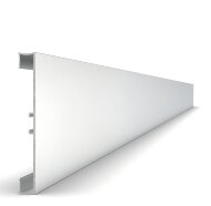 Накладной алюминиевый плинтус с кабель-каналом напольный 40 мм Мега-Трейд 9144 без покрытия 3 м Накладной алюминиевый плинтус с кабель-каналом напольный 40 мм Мега-Трейд 9144 без покрытия 3 м