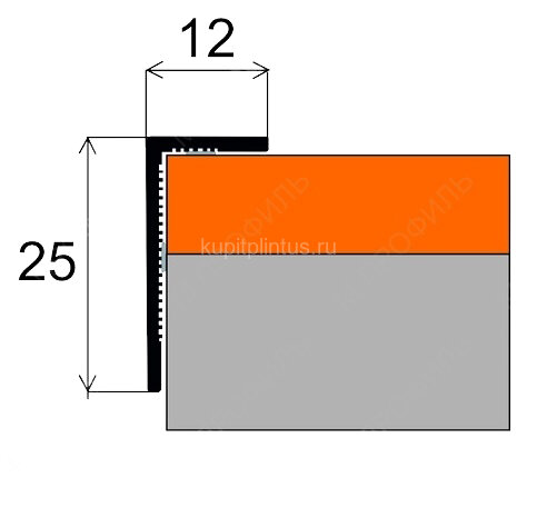 Заказать Алюминиевый уголок 12х25 мм MP 9 44-Дуб корейский 2,7 м Заказать Алюминиевый уголок 12х25 мм MP 9 44-Дуб корейский 2,7 м