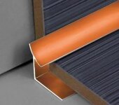 Уголок внутренний для плитки (раскладка) ПО-В10 бронза светлая глянец 2,7 м